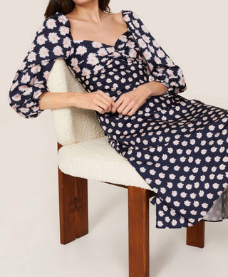 Sachin &amp; Babi - Vestido midi Sachin &amp; Babi Melody Floral Crepe Tamanho 10 $ 425
