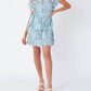 Abbey Glass - 3d Lace Mini Dress