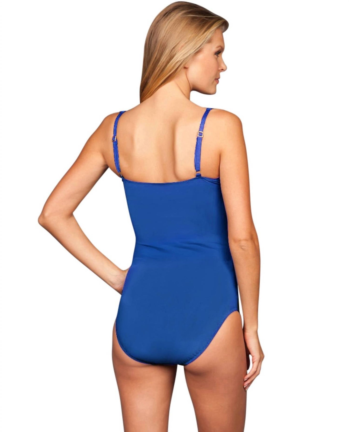 Kallure - Twist Front Underwire One Piece Swimsuit