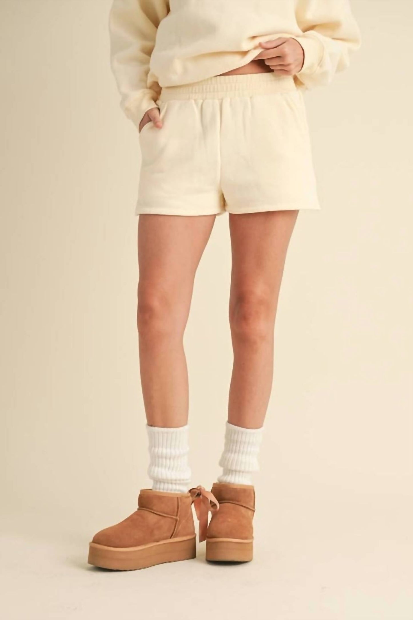 Kimberly C - Cozy Fleece Micro Sweatshorts