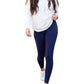 Julia Rose - Nadia Crossover Full Length Leggings with Pockets