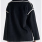 Elan - Jacket with Top Stitch and Removeable Scarf