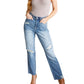 Judy Blue - High Rise Rigid Magic Destroy Slim Straight Jeans