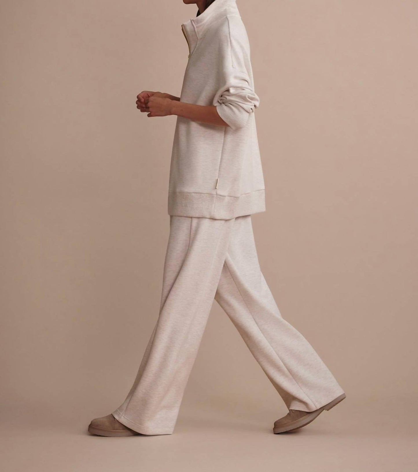 Varley - Molly Half Zip Longline Sweatshirt