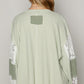 Pol - Lace Contrast Top