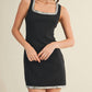61 Jane - Women's Square Neck Rhinestone Dress