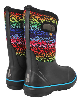 Bogs - Botas clássicas Rainbow 2 para meninas