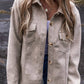 1 The Woman - Turn Down Collar Shacket
