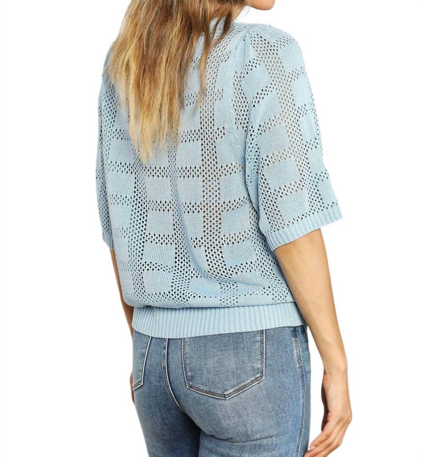 Double Take - Chic Ribbed Round Neck Knit Top