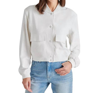 Steve Madden - Jaqueta bomber em mistura de linho Ardine