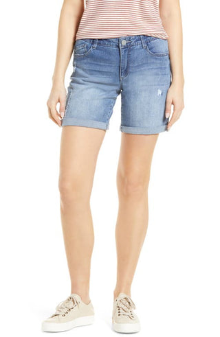 Wit & Wisdom AbSolution Light Blue Denim Shorts - Size 14
