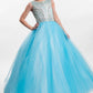 Rachel Allan - Crystal Embellished Soft Tulle Ball Gown