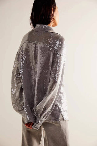 Camisa de botões Free People - Disco Margarita