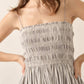 Promesa - Striped Smocked Midi Dress