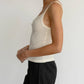 Donni. - Pointelle Square Neck Tank Top