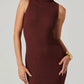 Astr - Channary Sleeveless Turtleneck Sweater Dress