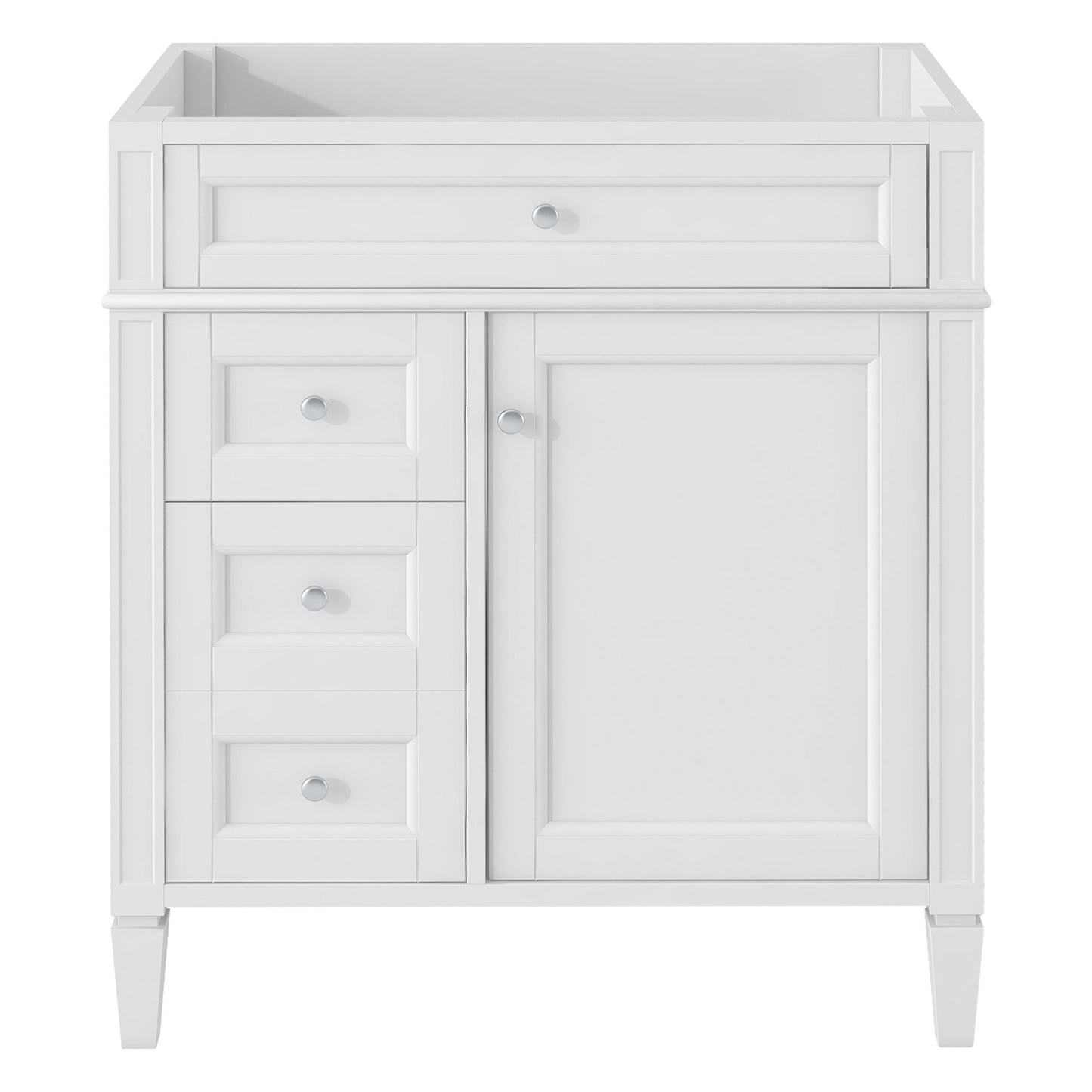 Bathroom Vanity With 2 Drawers and Tip-Out Drawer Storage Cabinet
