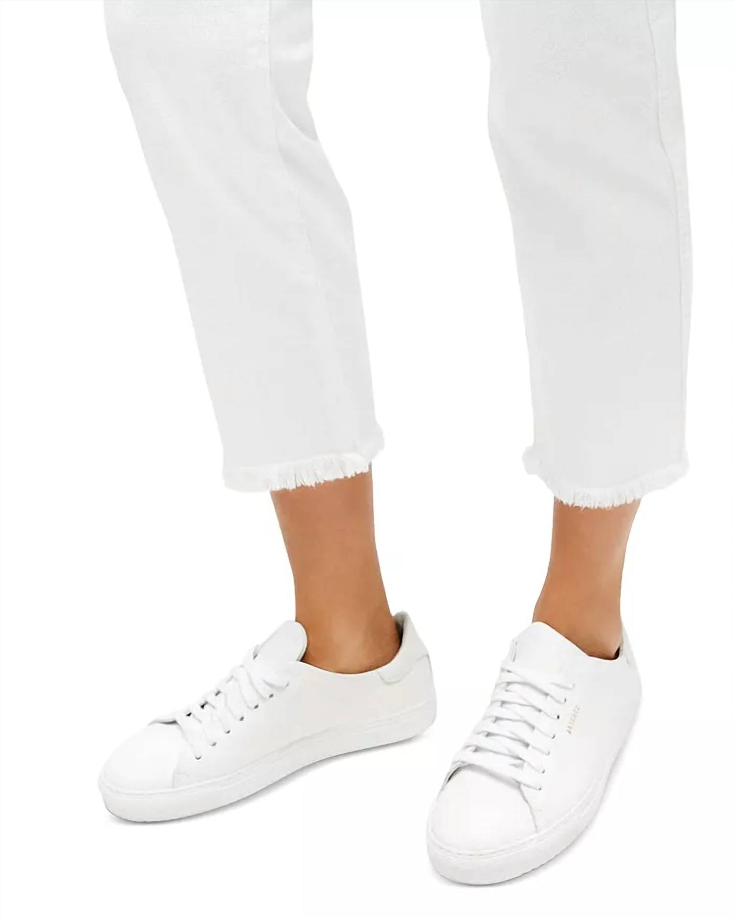 7 For All Mankind - High Waist Cropped Straight Jeans