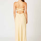 Cotton Candy - Linen Strapless Maxi Dress