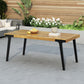 Acacia Wood Patio Dining Table, 69'L Rectangle Outdoor Table