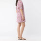 Ann Mashburn - Elbow-sleeved Frill Dress