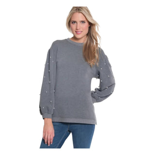 Multiples - Pearl Embellishment Sweater