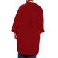 On The Plus Side - Crinkle Cotton Long Sleeve Collar Button Up Tunic - Plus
