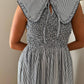 Sofie The Label - Ava Pinstripe Collared Tank Midi Dress