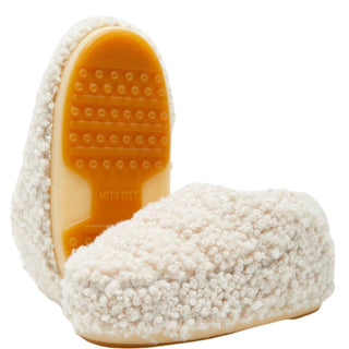 Bota Moon - Pantufas cacheadas de pele sintética
