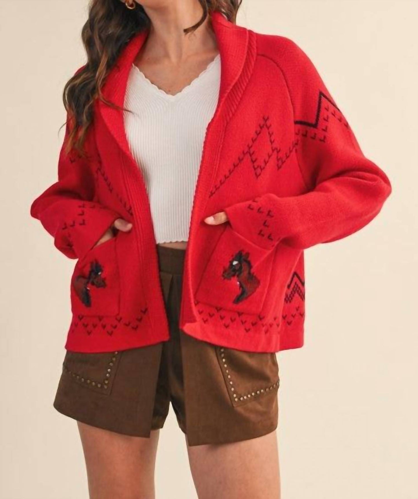 &Merci - Trail Haven Horse Cardigan