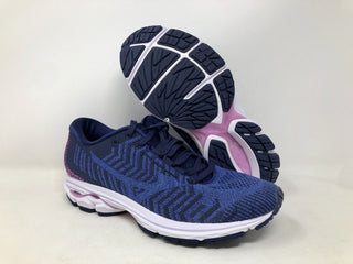 Tênis de corrida Mizuno Wave Rider 23 Waveknit feminino, azul/ultramarino, tamanho 6 B(M) EUA