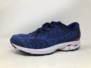 Tênis de corrida Mizuno Wave Rider 23 Waveknit feminino, azul/ultramarino, tamanho 6 B(M) EUA