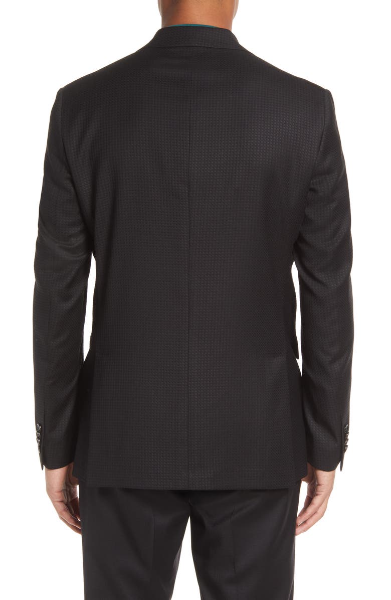 Casaco esportivo Karl Soft Wool Blend da Ted Baker London, preto, tamanho 40 regular