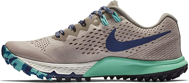 Tênis de corrida Nike Air Zoom Terra Kiger 4 feminino, cinza-claro/azul/marrom