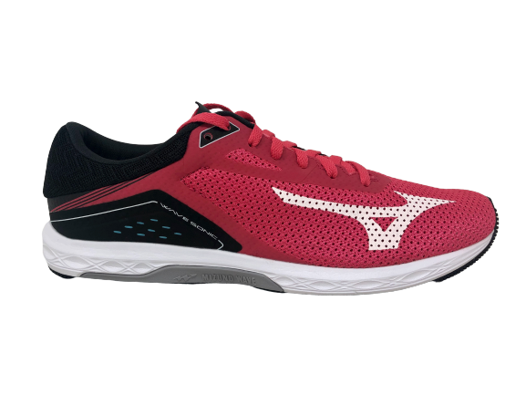 Tênis de corrida Mizuno Wave Sonic feminino, violeta brilhante/preto