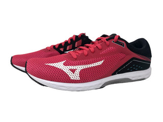 Tênis de corrida Mizuno Wave Sonic feminino, violeta brilhante/preto