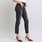 Judy Blue - Mid Rise Washed Tummy Control Slim Jeans