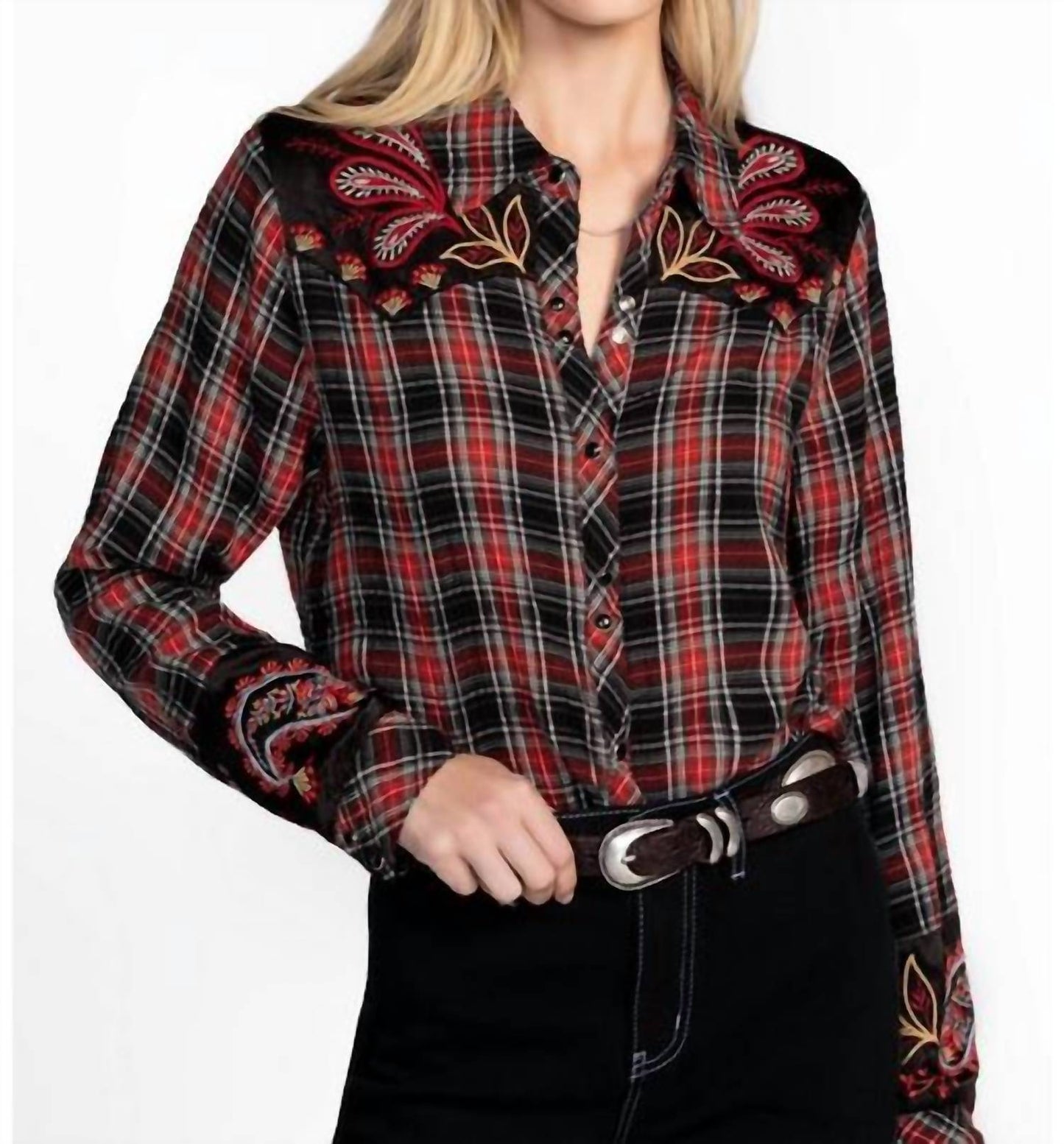 Johnny Was - PUFF SLEEVE WESTERN SHIRT