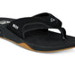 Sandálias Reef Fanning Thong Masculinas Pretas Tamanho 8