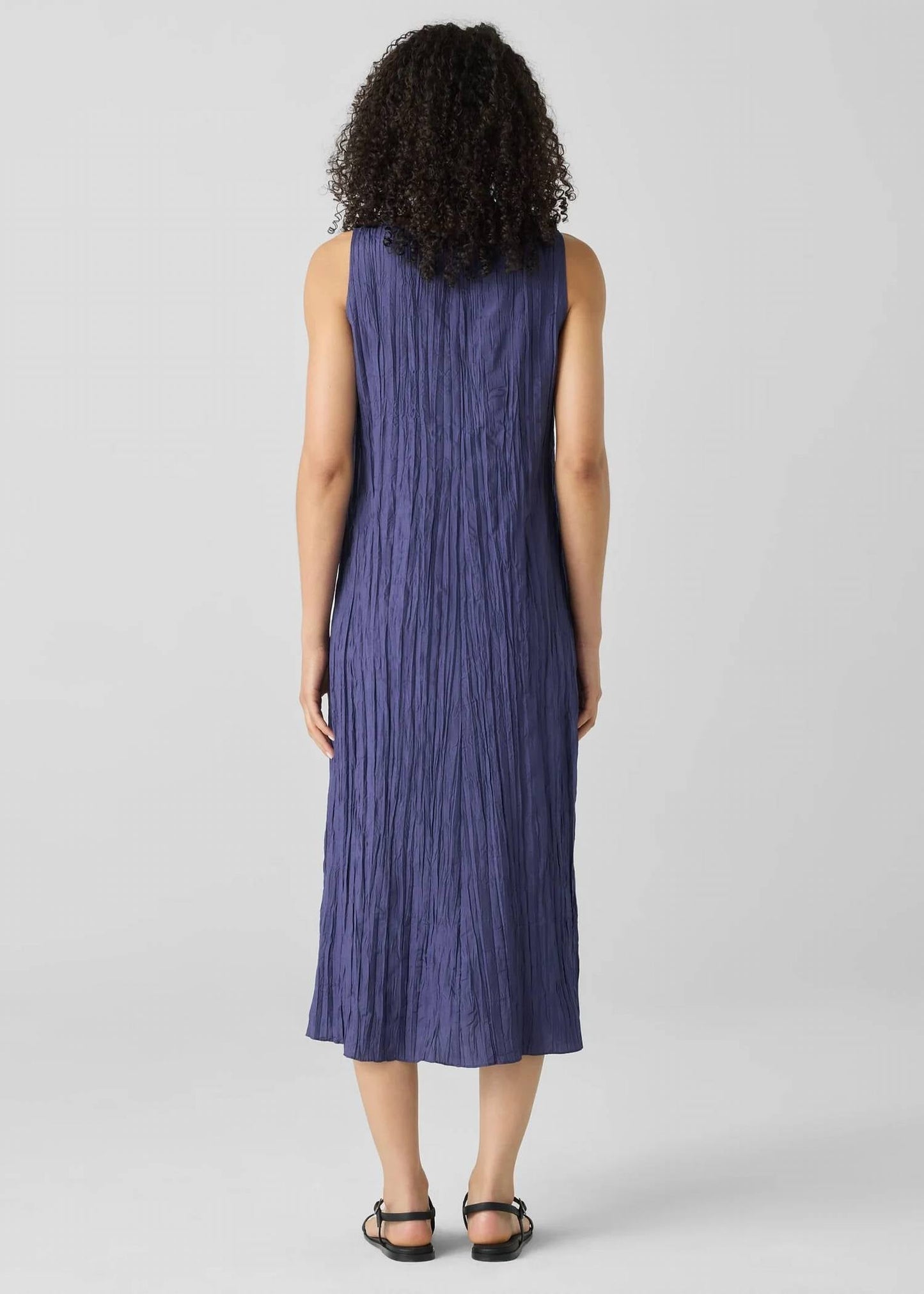 Eileen Fisher - PLEATED SILK DRESS