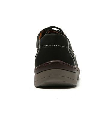 Tênis casual confortável Aston Marc masculino com cadarço, preto, tamanho 9 M