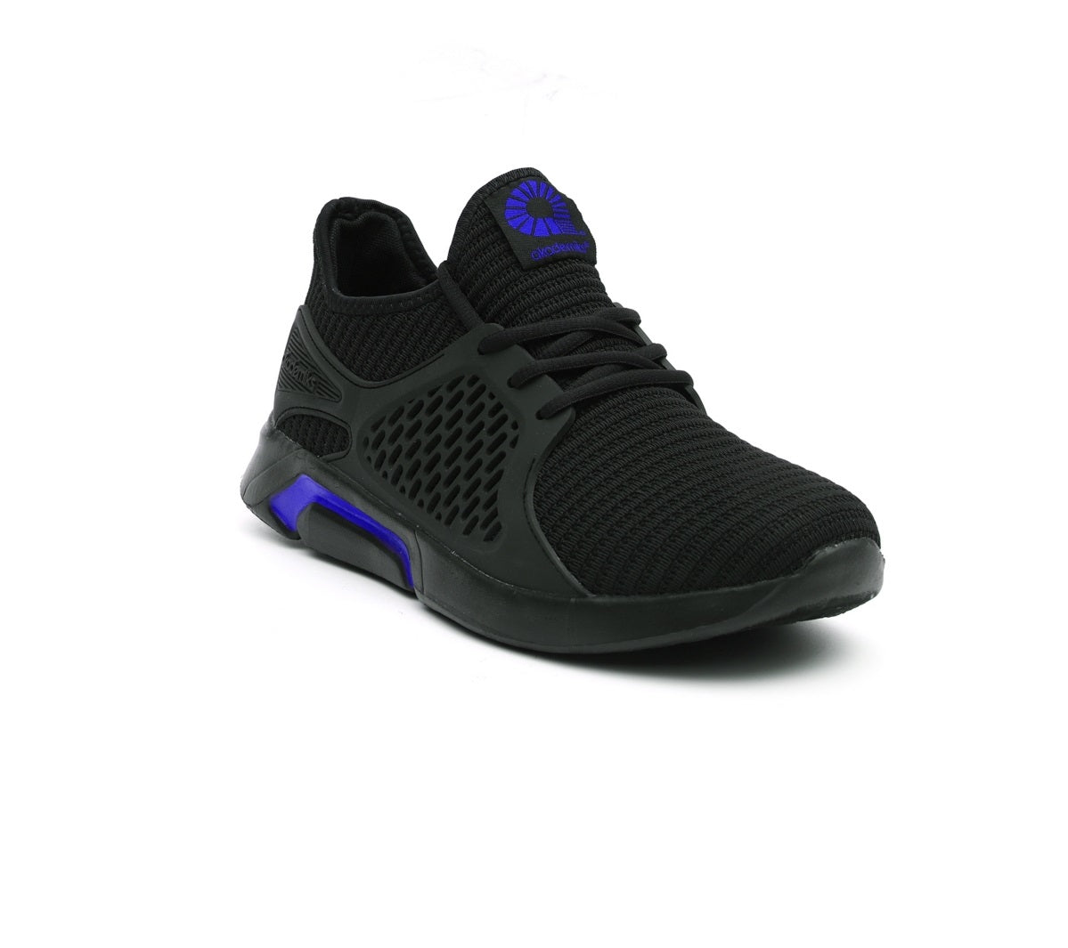 Tênis de corrida masculino Akademiks Fast 2.0 Knit, preto, tamanho 9 M