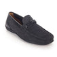 Mocassim masculino Aston Marc com cadarço e tira para dirigir, preto, tamanho 12 M