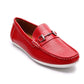 Tênis de direção masculino Aston Marc Classic perfurado, vermelho, tamanho 13 M
