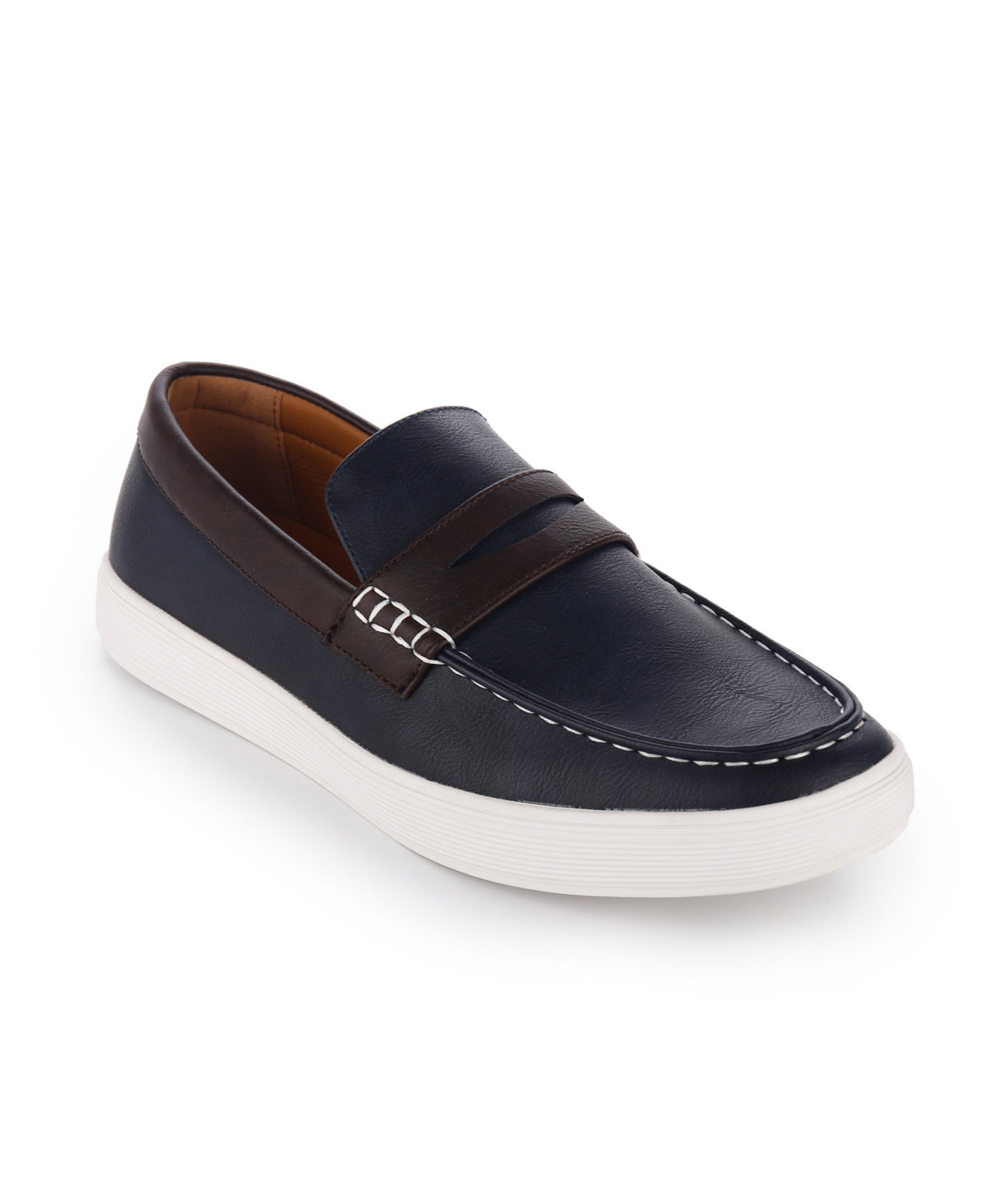 Sapatos náuticos masculinos Aston Marc, azuis, tamanho 10 M