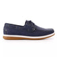 Sapatos náuticos Aston Marc masculinos em nobuck sintético, azuis, tamanho 9,5 m