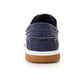 Sapatos náuticos Aston Marc masculinos em nobuck sintético, azuis, tamanho 9,5 m