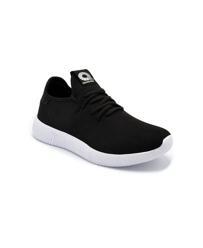 Tênis de corrida masculino Akademiks Pulse Knit preto, tamanho 11 M