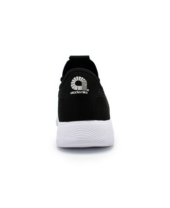 Tênis de corrida masculino Akademiks Pulse Knit preto, tamanho 11 M
