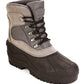Botas de neve de camurça para todos os climas masculinas Polar Armor, cinza, tamanho 10 M